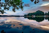 Blick von Liebesinsel auf Mirower See